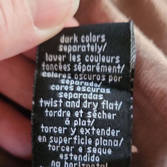 Brown Ruffled Button-Up Shirt Womens XL By Calvin Klein Jeans - Picture 10 of 10